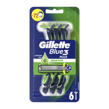 Gillette Blue 3 Sensitive Hassas Tıraş Bıçağı 6'lı