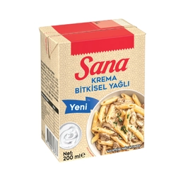 Sana Bitkisel Yağlı Krema 200 ml