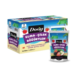 Dooy Elma Çilek Böğürtlen Aromalı İçecek 7x200 ml