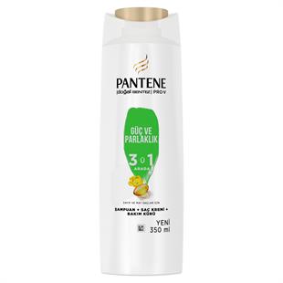 PANTENE SAMPUAN 350ml GÜÇLÜ PARLAKLIK 3+1