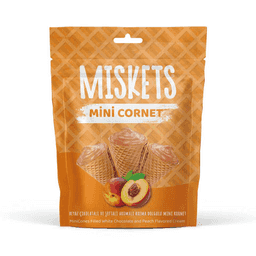 Miskets Şeftali Aromalı Mini Cornet Gofret 50 G