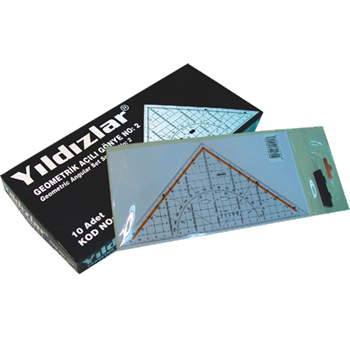 Yıldızlar Öğrenci Gönyesi Geometrik-Açılı No:2 104