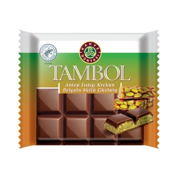 Kahve Dünyası Tambol Sütlü Antep Fıstığı Krokan Dolgulu Çikolata 100 gr