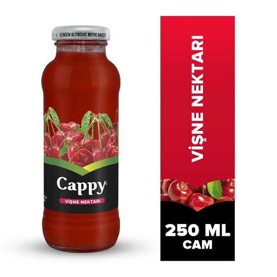 Cappy Vişne Meyve Suyu Cam Şişe 250 ml
