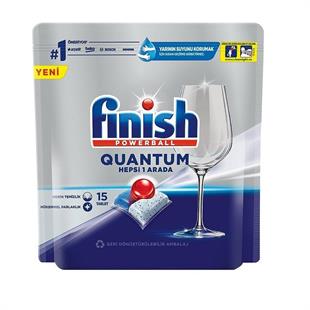 Finish Quantum Hepsi Bir Arada Bulaşık Tableti 15 Kapsül