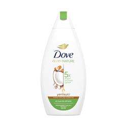 Dove Duş Jeli Yenileyici Hindistan Cevizi Yağı ve Badem Özü 450 Ml