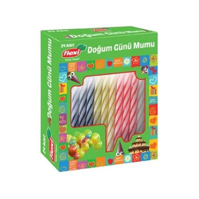 FLEXI DOGUM GÜNÜ MUM SETI 24 LÜ