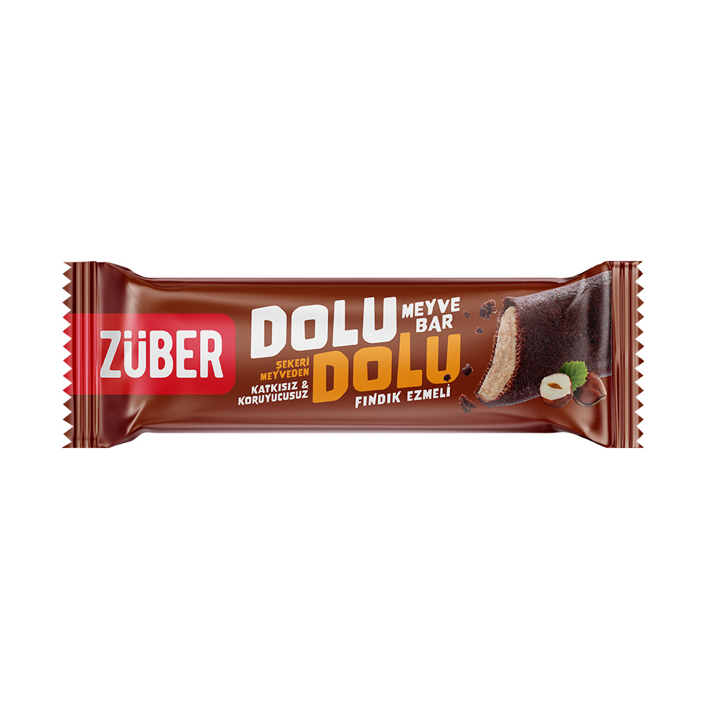Züber Dolu Dolu Meyve Bar Fındık Ezmeli 30 gr