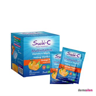Suda-C Multivitamin 1000 mg Vitamin C 20 Saşe