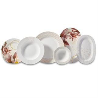 Korkmaz Vanessa Collection 55 Parça Yuvarlak Yemek Takımı A8866