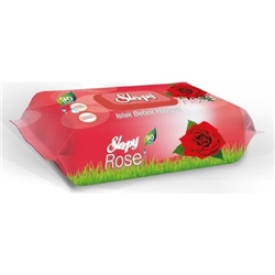 Sleepy Islak Havlu 90 lı Güllü Kapaklı