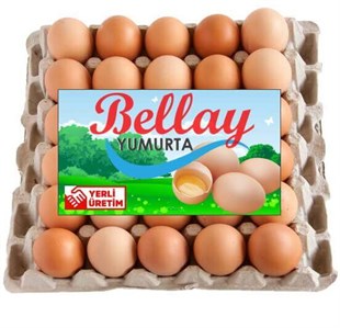 Bellay Yumurta 30 Adet Koli M Boy Sarı Çiftlik Yumurtası