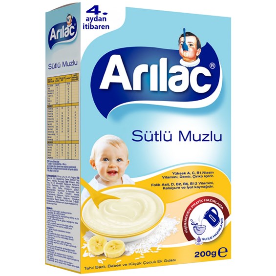 Arılac Sütlü Muzlu 200 Gr