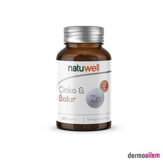 Natuwell Çinko Bakır 60 Kapsül