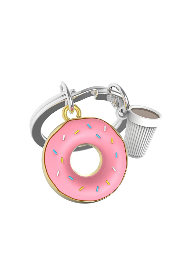 Metalmorphose Donut Anahtarlık Pembe-Gümüş MTM324-01