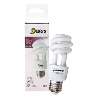 ORBUS ENERJI TASARRUFLU AMPUL 10W BEYAZ ISIK