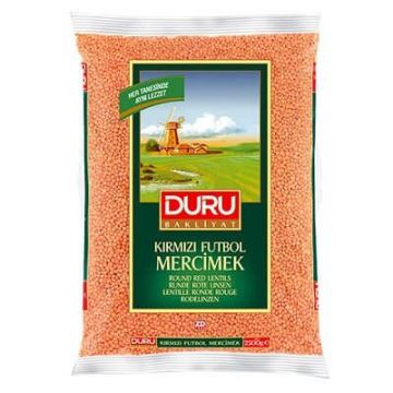 Duru Bakliyat Futbol Kırmızı Mercimek 2 kg