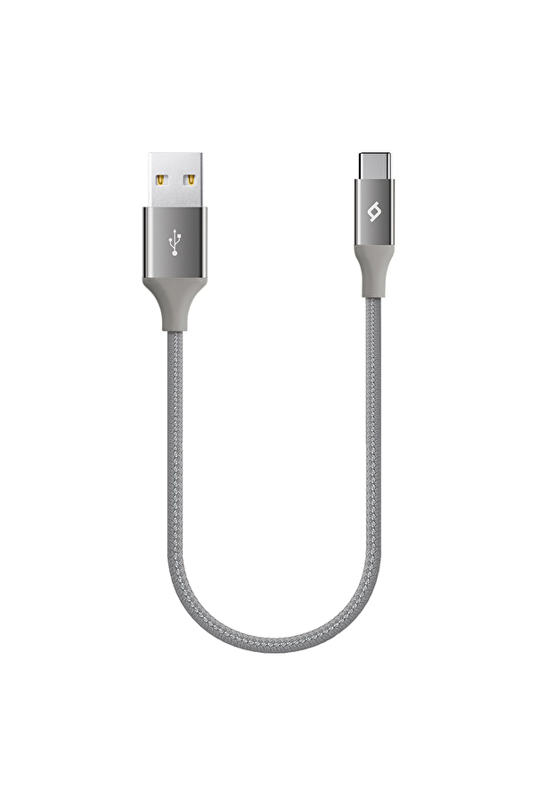 ttec 2DK26UG AlumiCable Mini Type-C Şarj Kablosu 30cm - Uzay Grisi