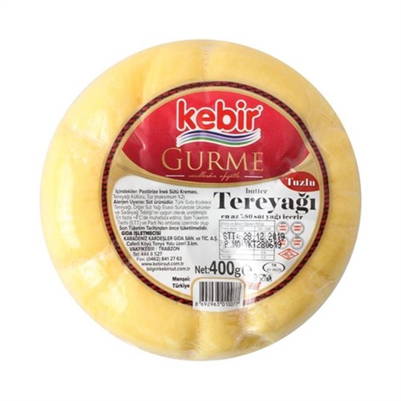 Kebir Trabzon Tereyağı Tuzlu 400 gr