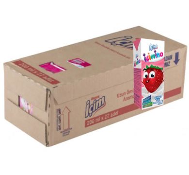 İçim İçimino Çilekli Süt 180 ML x 27 Adet