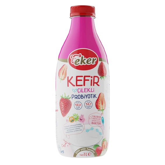 Eker Çilekli Kefir Pet 1000 ml