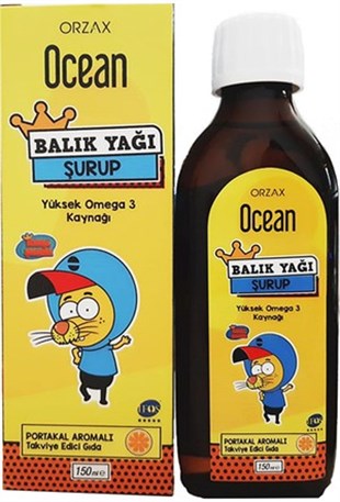 Ocean Kral Şakir Portakallı Balık Yağı Şurubu 150 ml