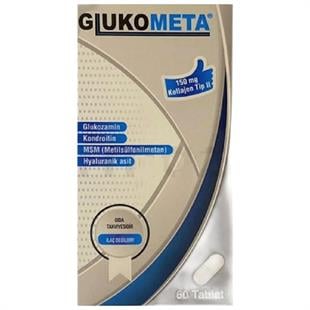 Glukometa Glukozamin Kondroitin MSM Hyaluranik Asit 60 Tablet