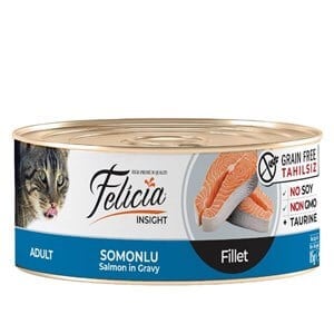 Felicia Tahılsız Somonlu  Fileto Kedi Konservesi 85 gr