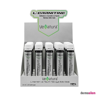 Venatura L-Karnitin ve Taurin 25 ml x 20 Şise