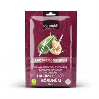 Dermokil Saçlar için Kil, Avokado, E Vitamin Saç Maskesi 35 ml