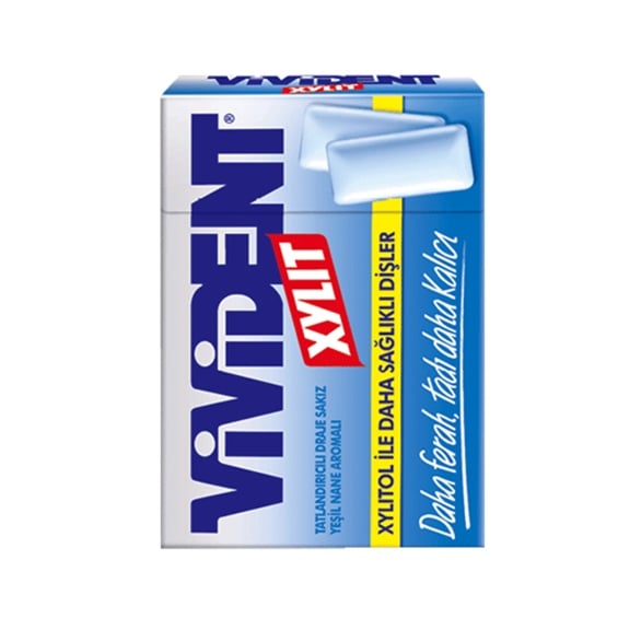 Vivident Box Draje Yeşil Nane Aromalı Sakız 22 gr