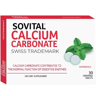 Sovital Swiss Calcium Carbonate 30 Chewable Tablets