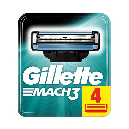 Gillette Mach3 Yedek Tıraş Bıçağı 4'lü