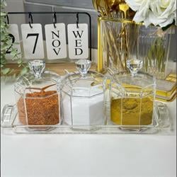 Krd Wesley 3 lü Tezgah Üzeri Baharatlık 5151