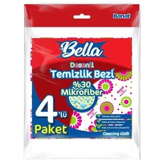 BANAT DESEN-İ ALA 4'LÜ TEMİZLİK BEZİ