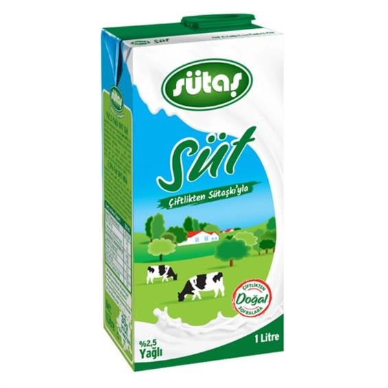 Sütaş Tam Yağlı  Süt 1 lt