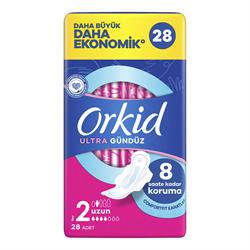 Orkid Hijyenik Ped Extra Dörtlü Uzun 28 li