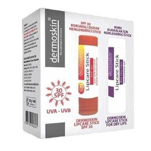 Dermoskin Dudak Nemlendirici Stick SPF30 - 2'li Kofre