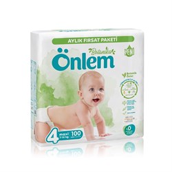 Önlem Çocuk Bezi Botanik Aylık Fırsat Pk No:4 7-14 kg 100 Lü