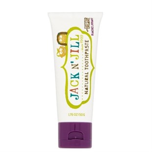 Jack and Jill Natural Toothpaste Blackcurrant 50 gr ( Frenk Üzümü Aromali Diş Macunu )