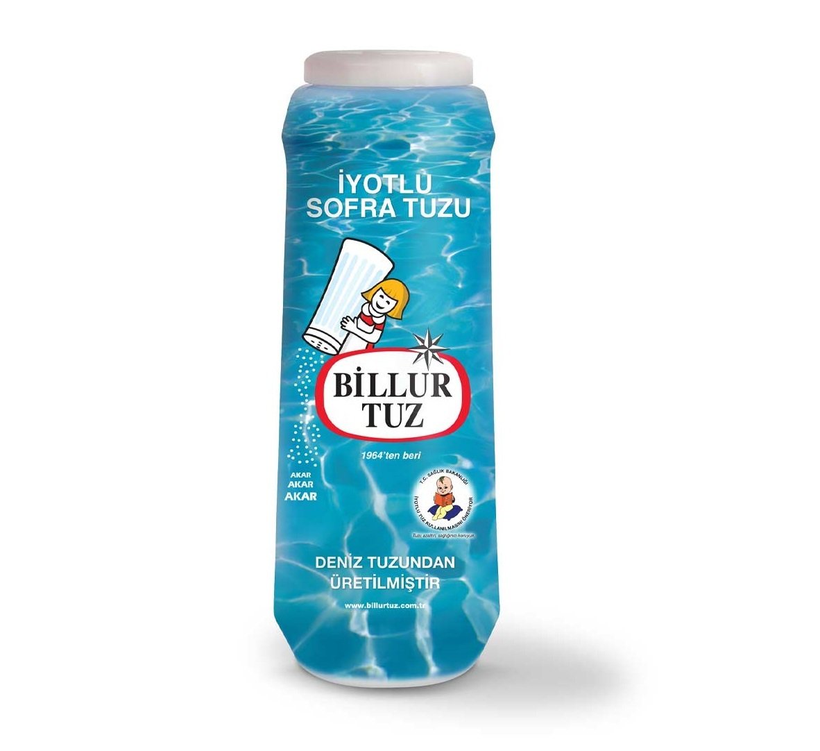 Billur Tuz Rafine İyotlu Sofra Tuzu 500 Gr