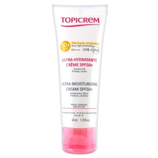 Topicrem Ultra Moisturizing Facebody Cream Nemlendirici Güneş Kremi Spf50+ 40 Ml