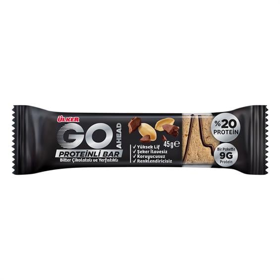 Ülker Go Ahead Bar Yer Fıstıklı Protein 45 Gr