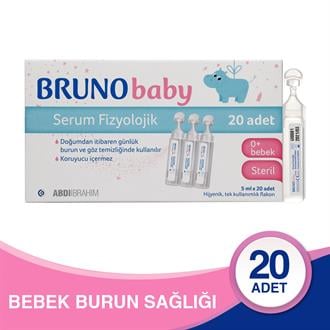 Bruno Baby Serum Fizyolojik 5 ml x 20 Adet 3'lü