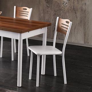 Karataş PS-1301 Polo Sandalye Ceviz/Beyaz