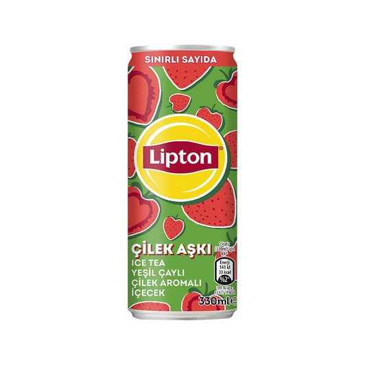 Lipton Ice Tea Yeşil Çaylı Çilek 330 ml