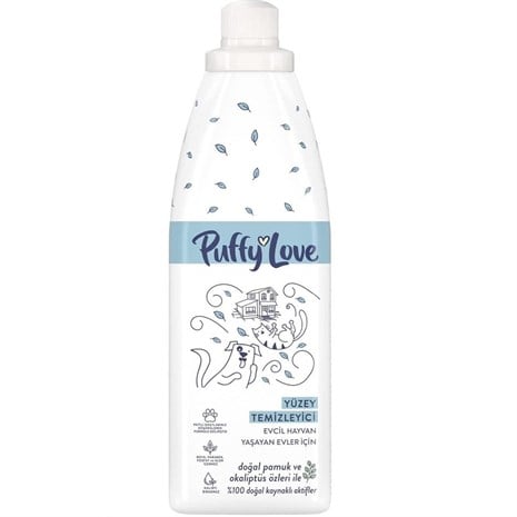 Puffy Love Beyaz Çiçek Kokulu Yüzey Temizleyici 900 Ml