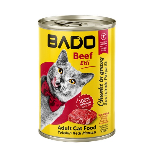 BADO YET.KEDİ MAMASI 415 GR PARÇA ETLİ