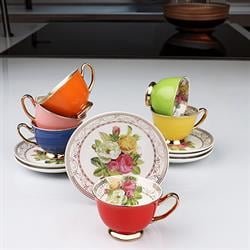 Kosova Rose 6 lı Kahve Fincan Takımı 90 cc LİA-02