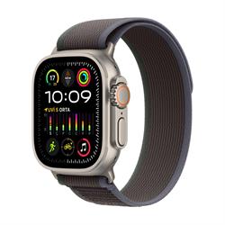 Apple Watch Ultra 2 GPS + Cellular 49mm Titanyum Kasa ve Mavi / Siyah Trail Kordon (M/L) - MRF63TU/A